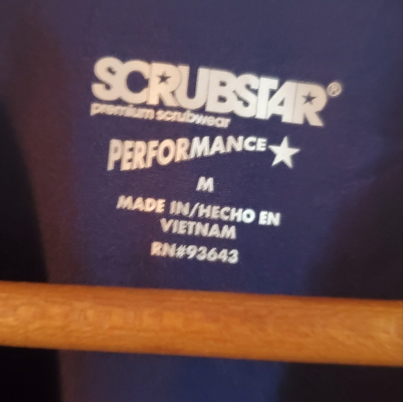 Medium Navy Blue scrub top - Picture 3 of 3